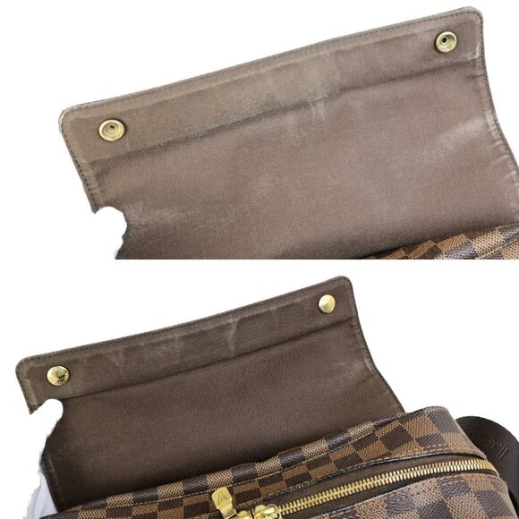 LOUIS VUITTON Naviglio Shoulder Bag Damier Ebene Leather Brown N45255 35KB609 - Picture 11 of 16